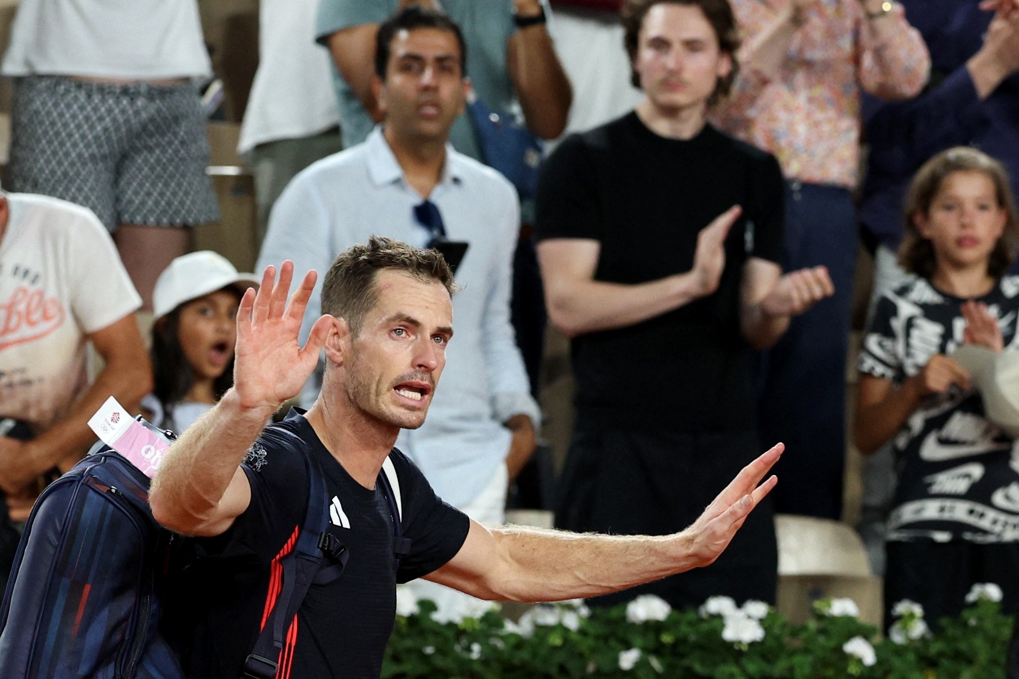 法国网球队鏖战英国网球队，穆雷打破历史纪录